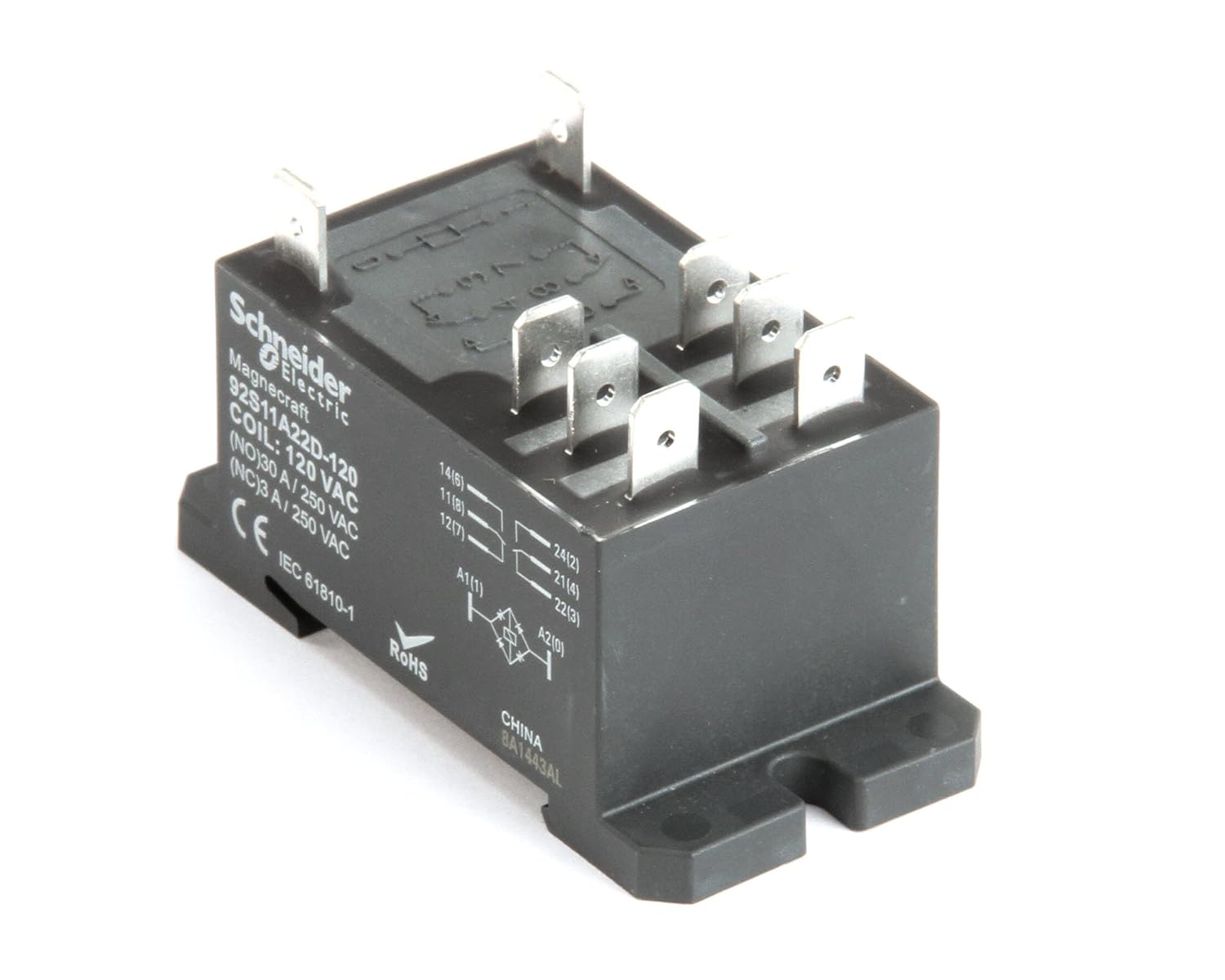 RLY30AMPDPDT Panel Mount Relay, 30Amp, 2 Pole
