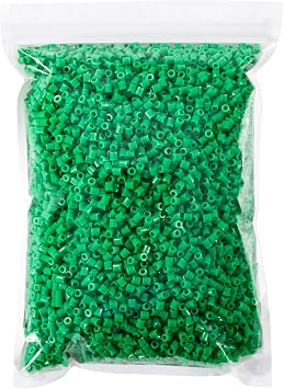 Fuse Beads 6000 Pieces 5mm Green Melty Iron Beads Compatible with Perler and Hama
