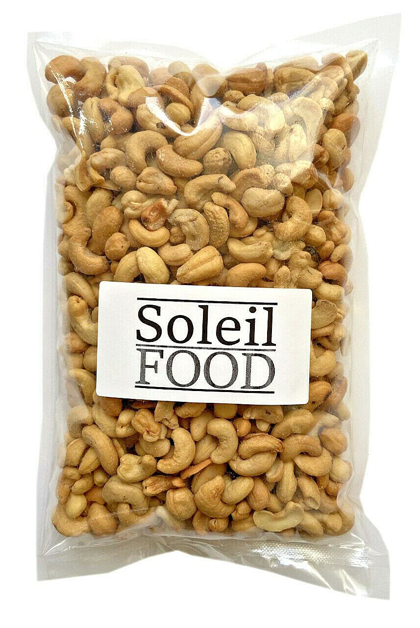 SoleilFOOD 1 kg Cashewkerne gesalzen und geröstet feinste Qualität | Cashew · Cashewnüsse · Cashews · Nüsse · Geröstet & gesalzen