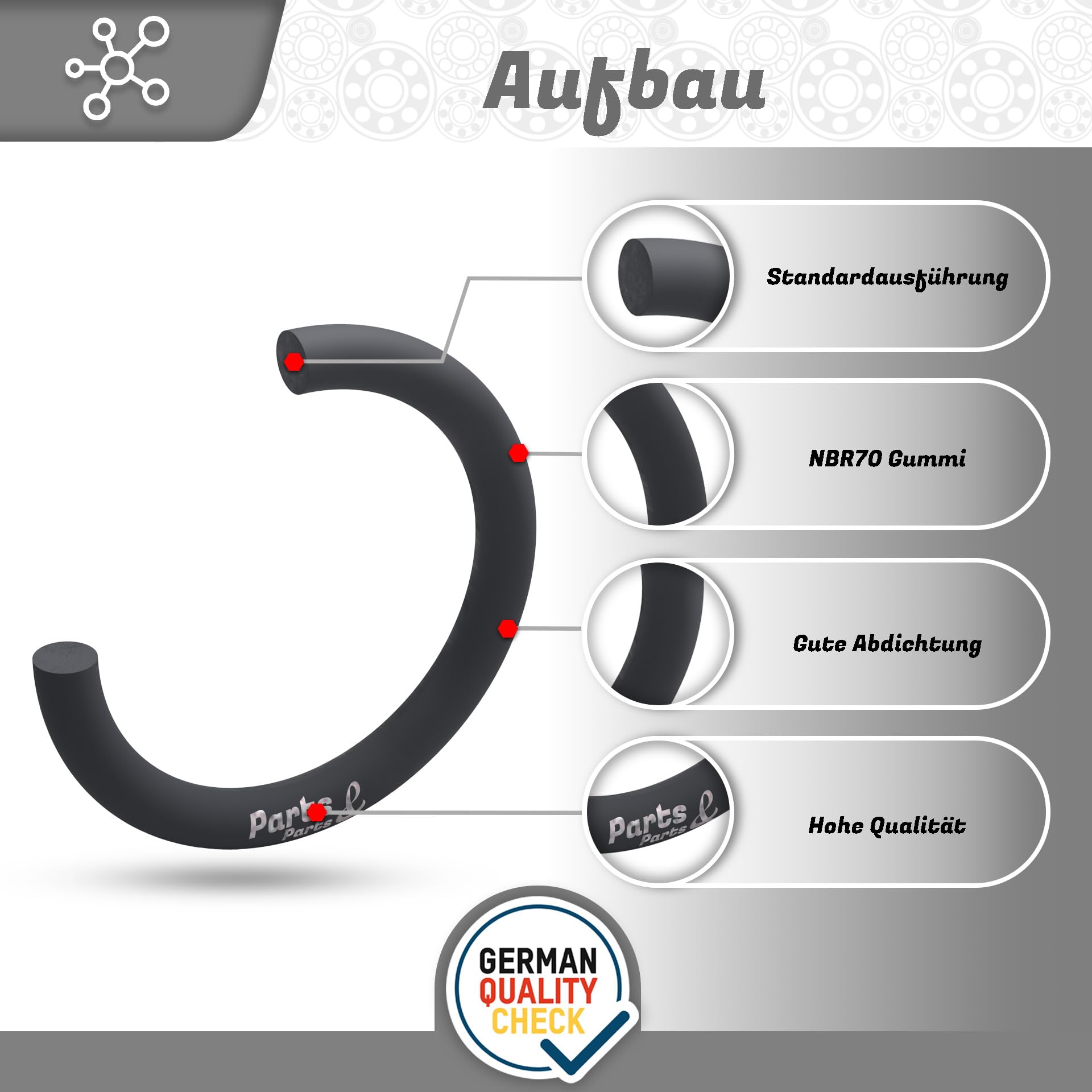 Parts and Parts O-Ring 40x3mm, Hochwertige NBR 70 Gummidichtung, DIN 3771 ISO 3601 Norm, Öl- & temperaturbeständig, Langlebiges Elastomer für industrielle & automobile Dichtungsanwendungen Parts and Parts O-Ring 40x3mm, Hochwertige NBR 70 Gummidichtung, DIN 3771 ISO 3601 Norm, Öl- & temperaturbeständig, Langlebiges Elastomer für industrielle & automobile Dichtungsanwendungen