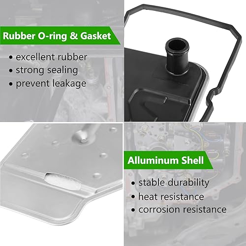 Miniatura 3 de TOP-VIGOR Kit de juntas de cárter de aceite de filtro de transmisión automática para Mercedes Benz GL450 E350 C350 2006 2007 2008 2009 2010 2011