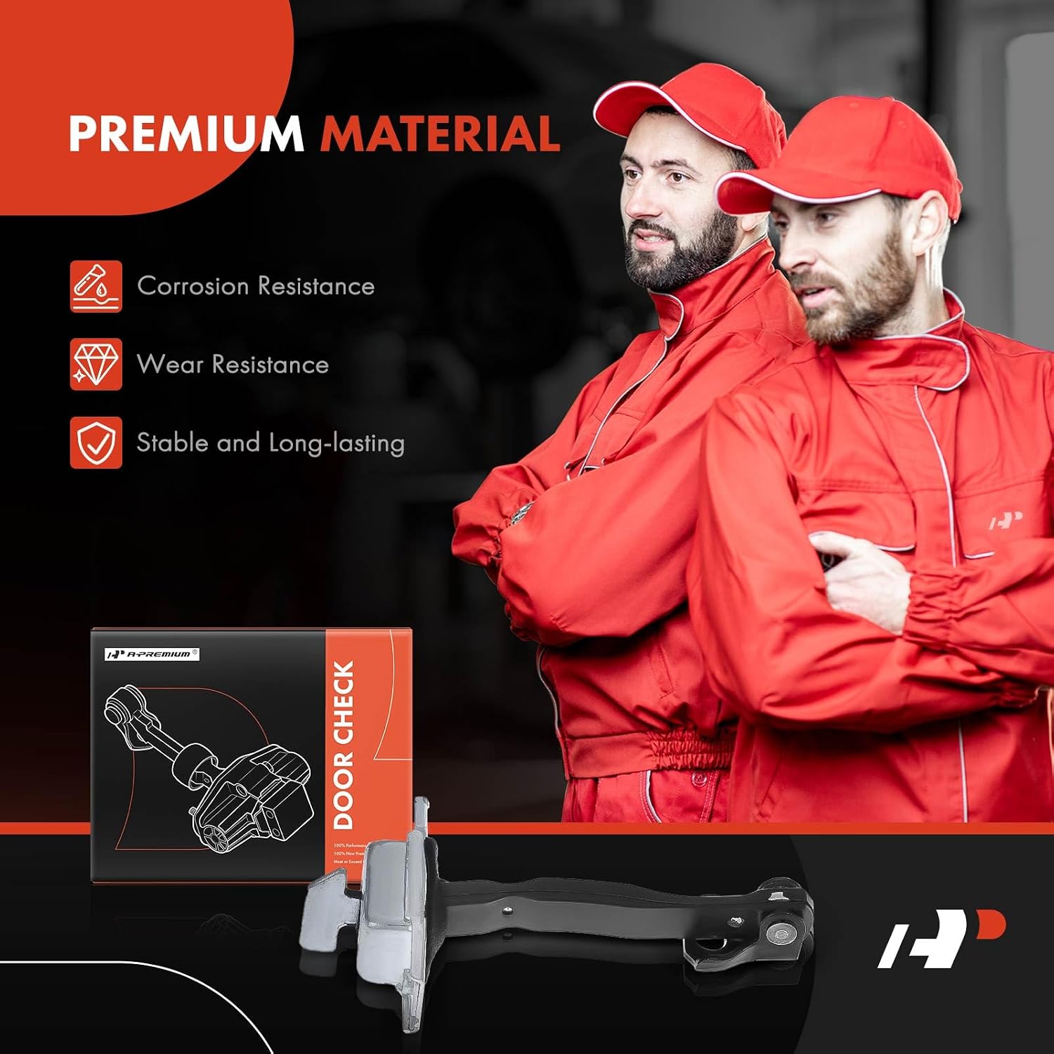 A-Premium Front Left or Right Door Check Compatible with Toyota Corolla 2014-2019 1.8L Sedan
