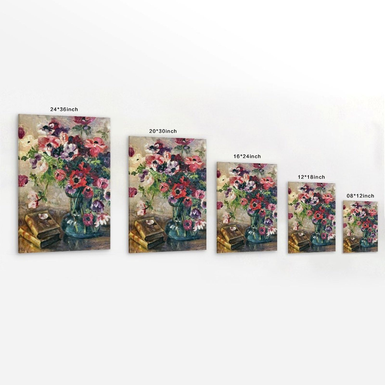 generisch The Bouquet of Anemones by Luce BoyalsModernas Impresiones en Lienzo, Cuadros Decorativos Para Habitación de Niños o Niñas, Cuadros de Pared Para Salón Y Pinturas Con Motivos Festivales