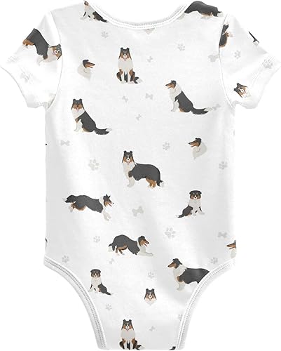 Miniatura 2 de vvfelixl Bodies para bebé niña negro Pug blanco manga corta algodón ropa de bebé para niñas 0-24 meses