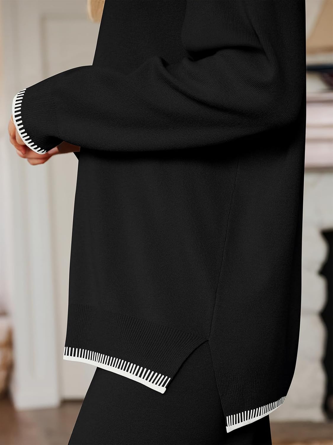 LILLUSORY 2 Piece Knit Lounge Sets Womens Matching Sweater Sets - Image 5