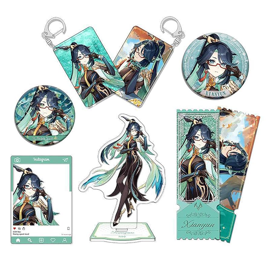 Amazon.co.jp: 原神 閑雲 6点セット 福袋 グッズ アクリル