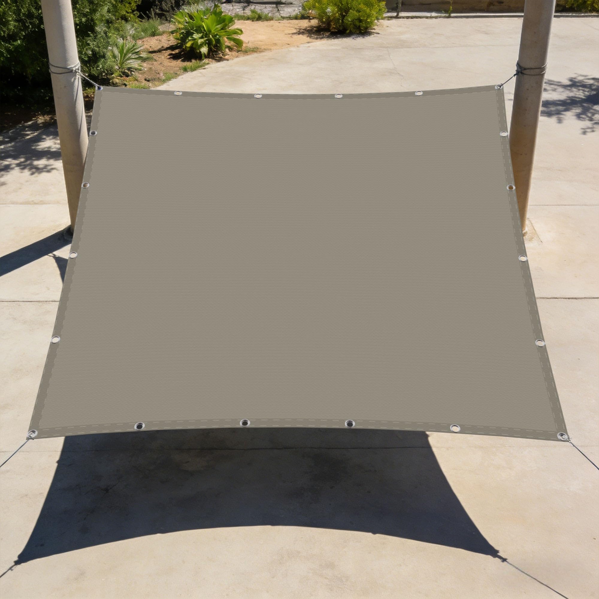 Voiles ombrages rectangulaires 5x6.5m extérieur jardin patio