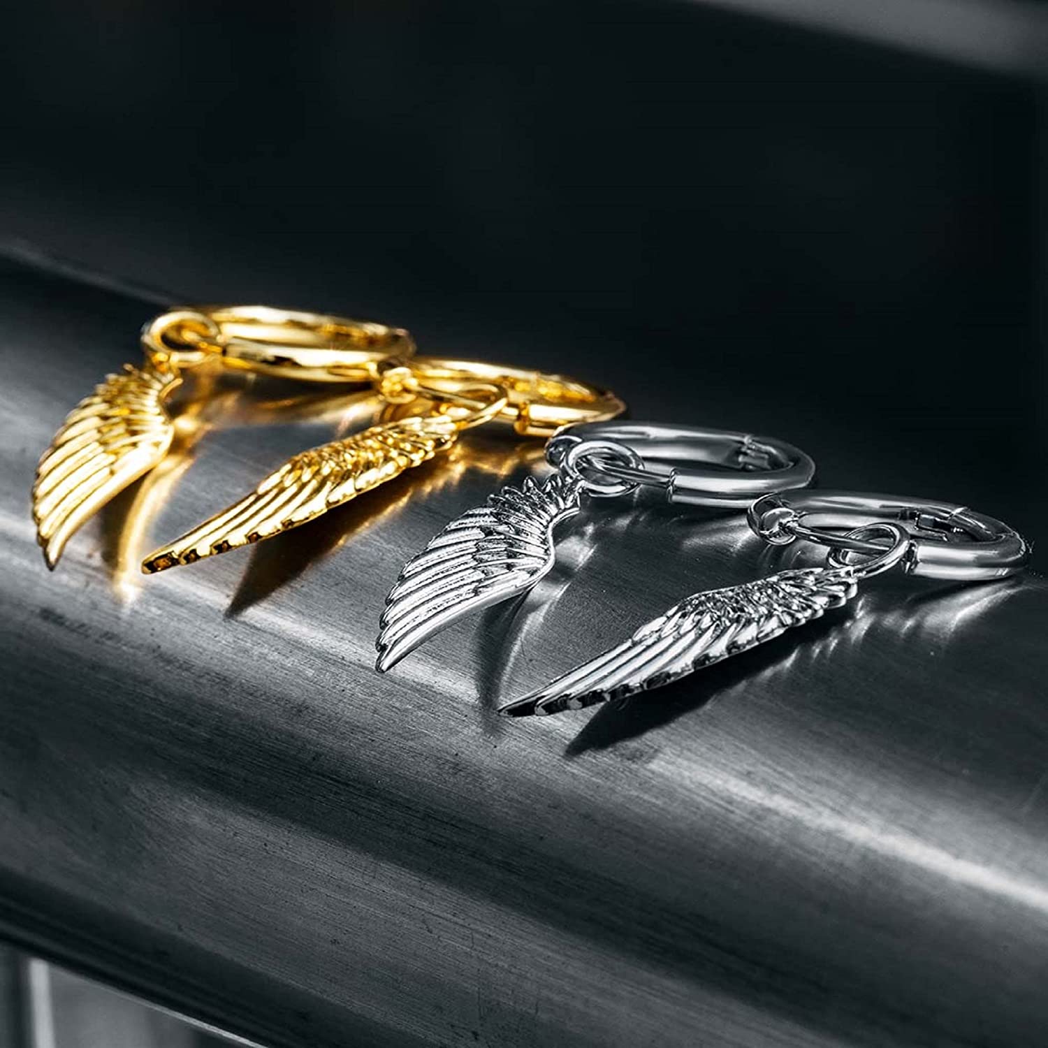 Boucles D'oreilles Pendantes Œil De Râ - Plaqué Or 18 Carats - Hypoallergénique - 14 Mm - Pour Homme Et Femme - Cadeau Mythologie égyptienne