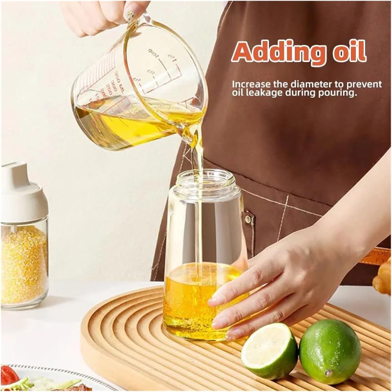 Spray Oil Sprayer Cruet Dual Purpose Kitchen Oils Sprays Bottle Air Fryer Salad BBQ Baking(2use yellow 500ml)