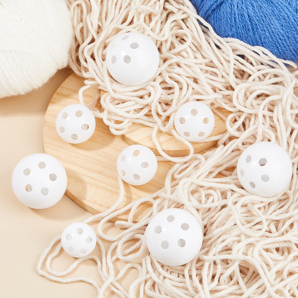 SUPERFINDINGS 50PCS 3 Sizes Rattle Balls Inserts 0.94/1.1/1.49inch Rattle Box Repair Maker Insert Rattles Plush Rings Crochet Rattle Plastic Shaking Music Insert Replace Bell - Image 4