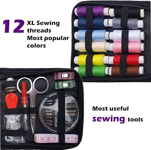 Miniatura 3 de ARTIKA Kit de costura y ganchillo para principiantes niños y adultos con accesorios de punto y ganchos de ganchillo