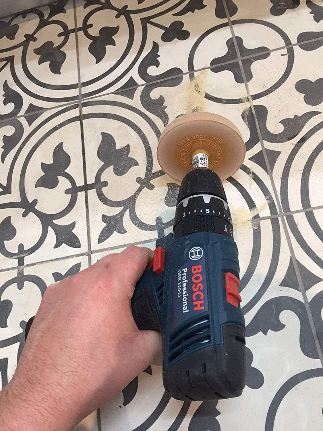 BenBow Gomma da 90 mm con adattatore aroma vaniglia – trapani comuni, avvitatori a batteria, levigatrice diritta – pellicole decorative, strisce decorative e residui di colla per rimuovere