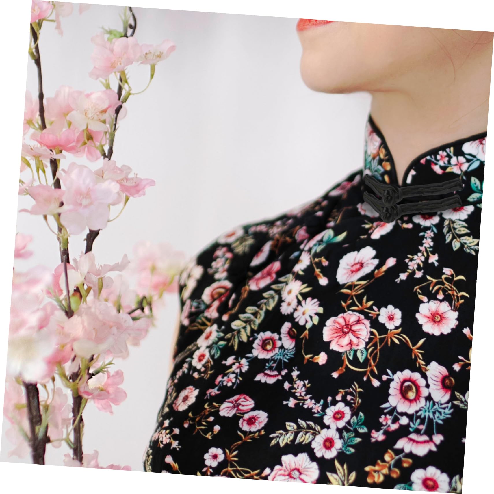 Ciieeo 20 Pairs Chinese Style Closure Buttons - For Cheongsam, Tang Suit, Hanfu DIY Sewing, White, 7cm