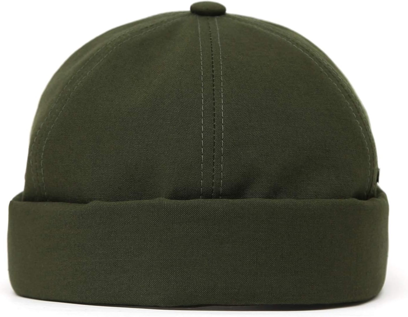 UNDERCONTROL Vintage Brimless Sailor Fisherman Leon Hat Miki Skull Docker Leather Strap Beanie Cap for Men & Women Korea
