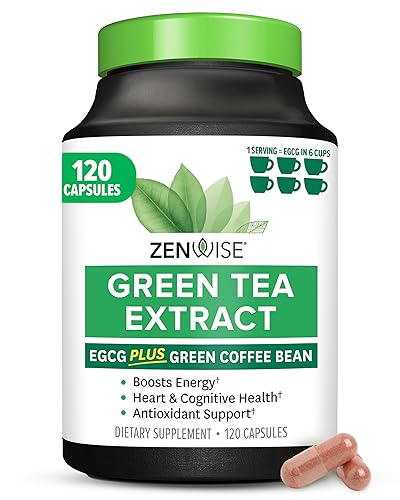 Zenwise Health Green Tea Extract Capsules for Men & Women