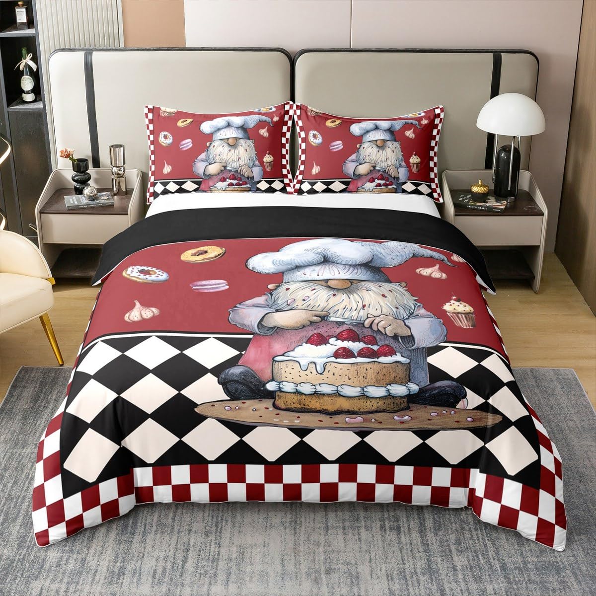 Parure de lit enfant pâtisserie en coton Manfei pour une chambre cocooning et douce