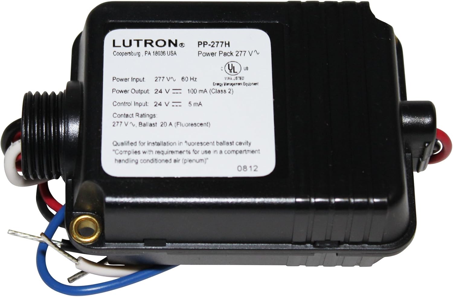 Lutron PP-277H Power Pack 277V Input 24VDC Output 24V Occupancy Sensor