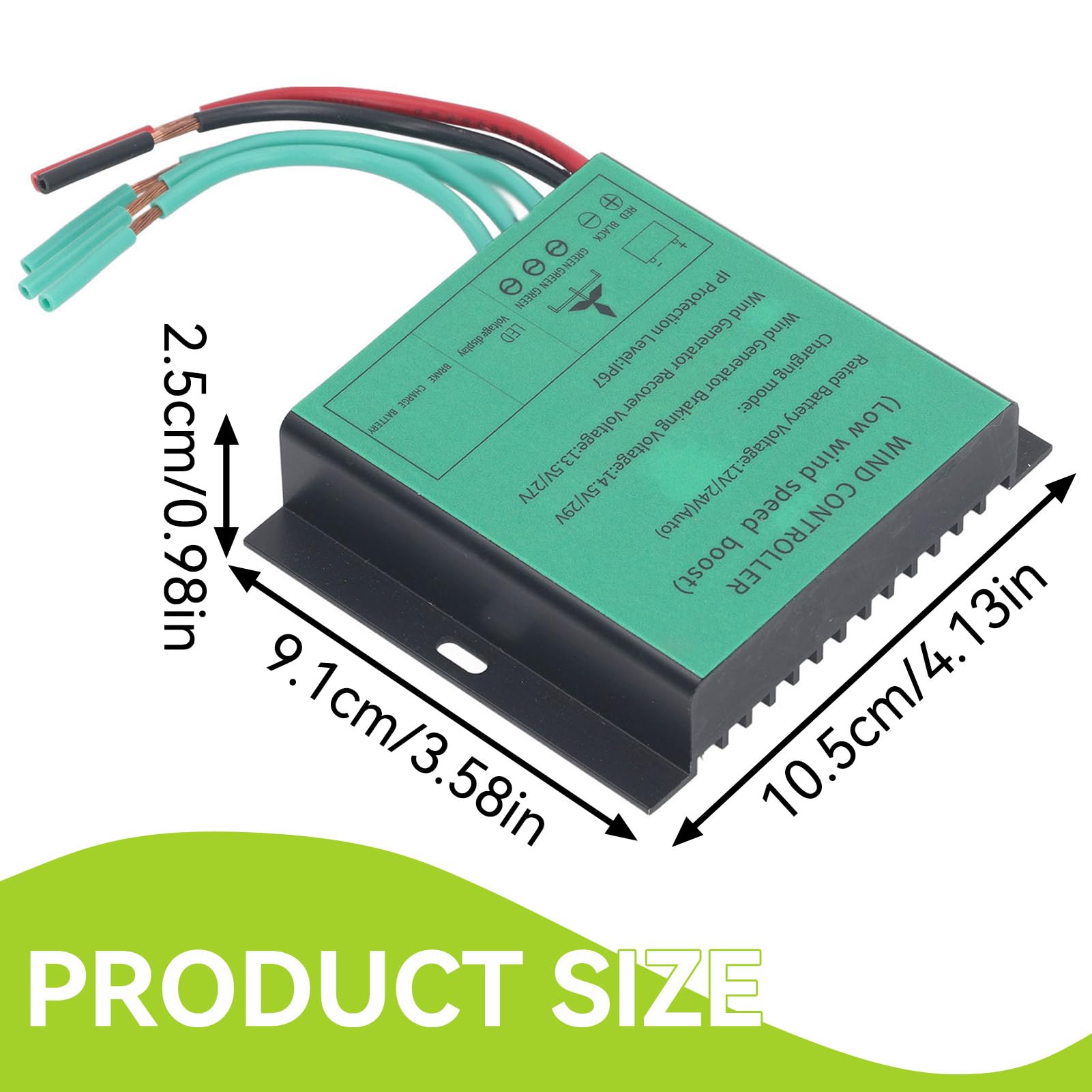 Controlador de carga MPPT para turbinas eólicas, 100W-600W 12V/24V ajuste automático resistente al agua IP67 ajuste automático generador universal de bajo voltaje para generación de energía