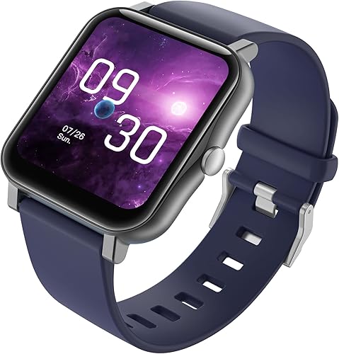 Alienustack Rastreador inteligente de fitness para hombres y mujeres, reloj inteligente impermeable IP68, pantalla táctil de 1.7 pulgadas, GPS,