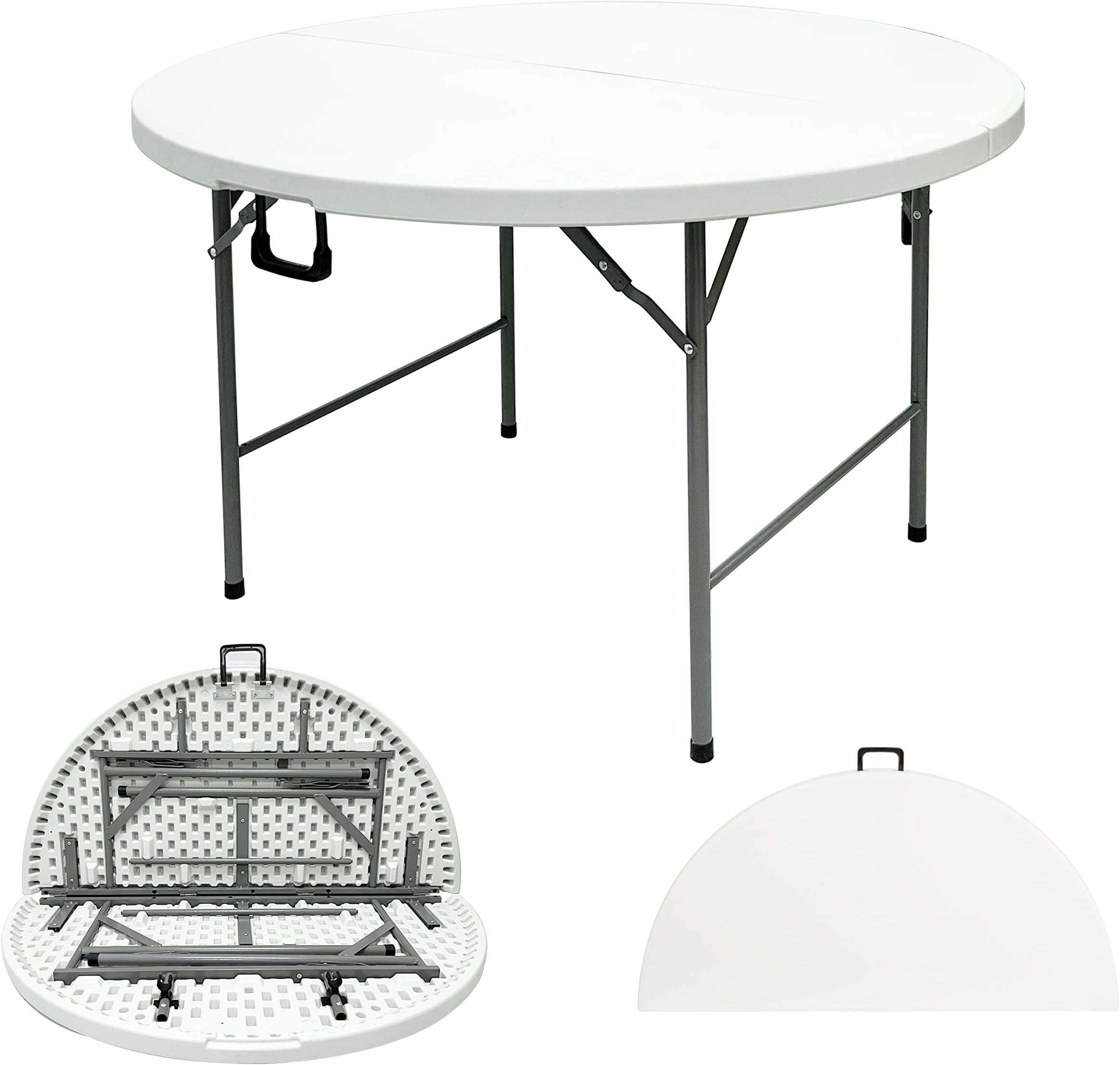 YDY+YQY HeavyDuty Folding Round Table 48 Inches Holdin