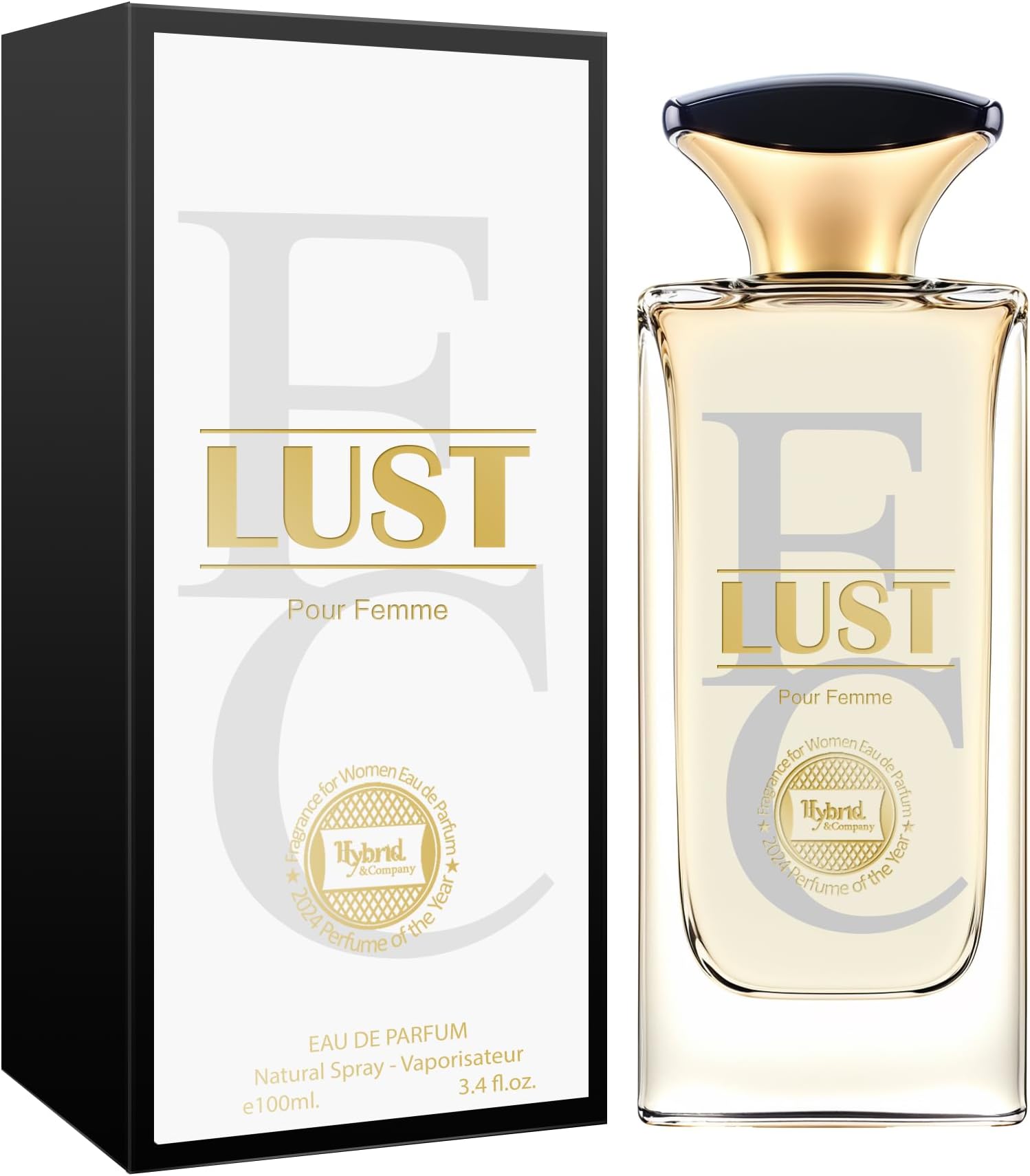 Hybrid & Company Women Lust Pour Femme Eau De Parfum Natural Spray Vaporisateur 3.4 Fl Oz