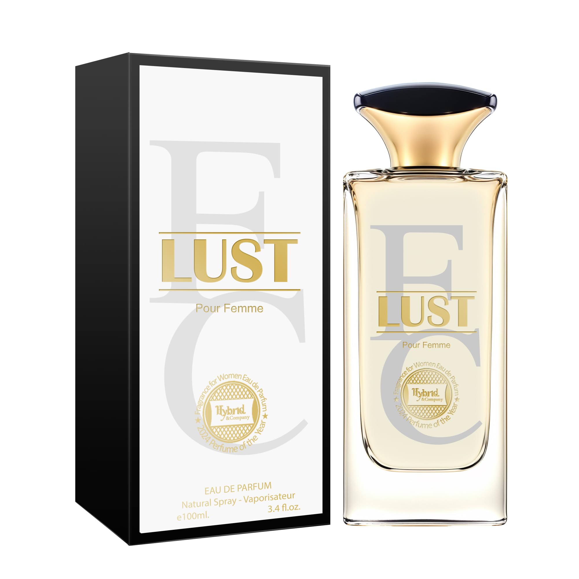 Hybrid & Company Women Lust Pour Femme Eau De Parfum Natural Spray Vaporisateur 3.4 Fl Oz