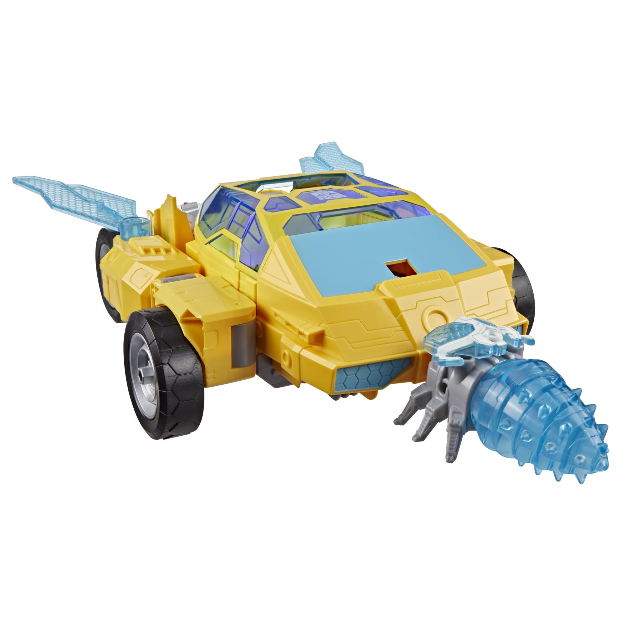 Bumblebee Power Spark z serialu ""Transformers CYBERWORLD"" z serii Energon Surge, 28-centymetrowa figurka z efektami świetlnymi i dźwiękowymi, szybkie przekształcanie w tryb auta, wiek od 6 lat
