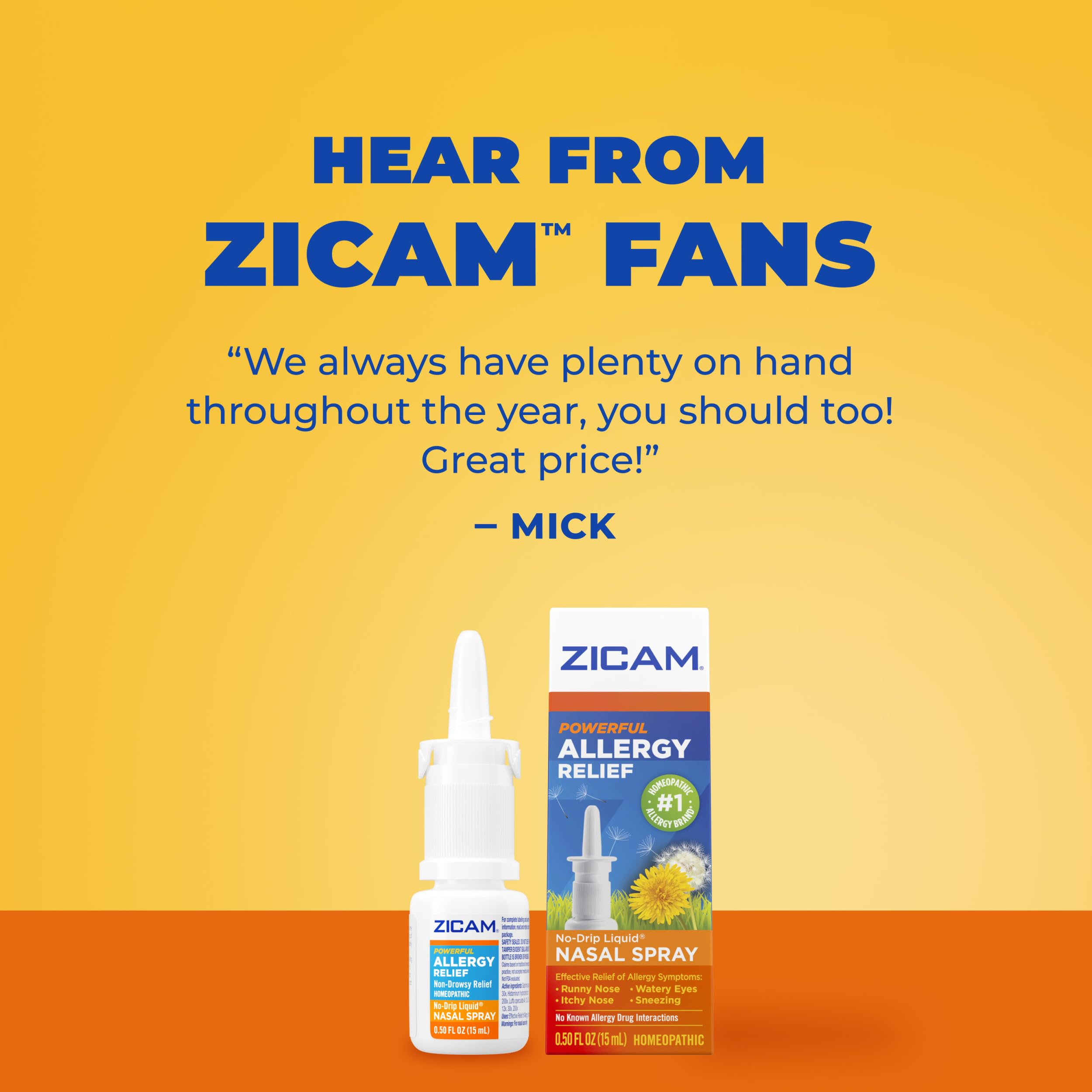 Zicam Allergy Relief No-Drip Liquid Nasal Spray Non-Drowsy, 0.5 Ounce — Amazon image 6
