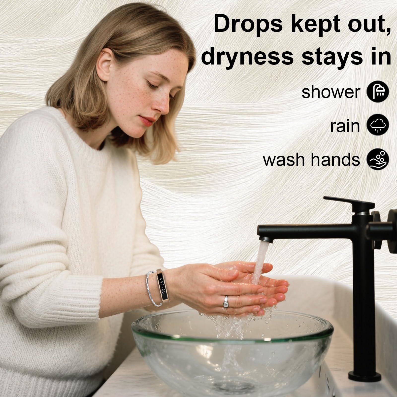 Smartwatch for Women Men, Ultralight Smart Bracelet with Heart Rate/Blood Oxygen/Sleep Monitor/Pedometer,12 Sports Activity Fitness Tracker, Smart Watch for Android iPhone,2 Bands Gold