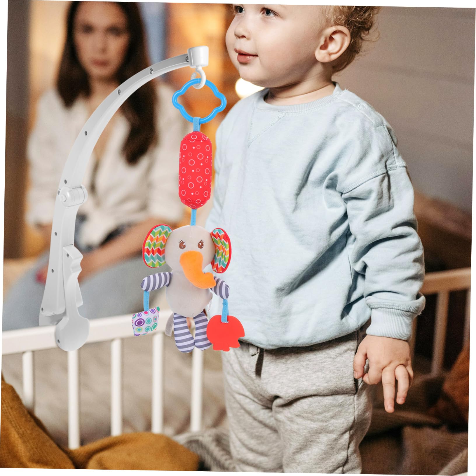ifundom 5piezas Soporte De Móvil para Cuna Brazo Musical para Colgar Juguetes para Estimulación Sensorial De Bebés Cunas Montessori
