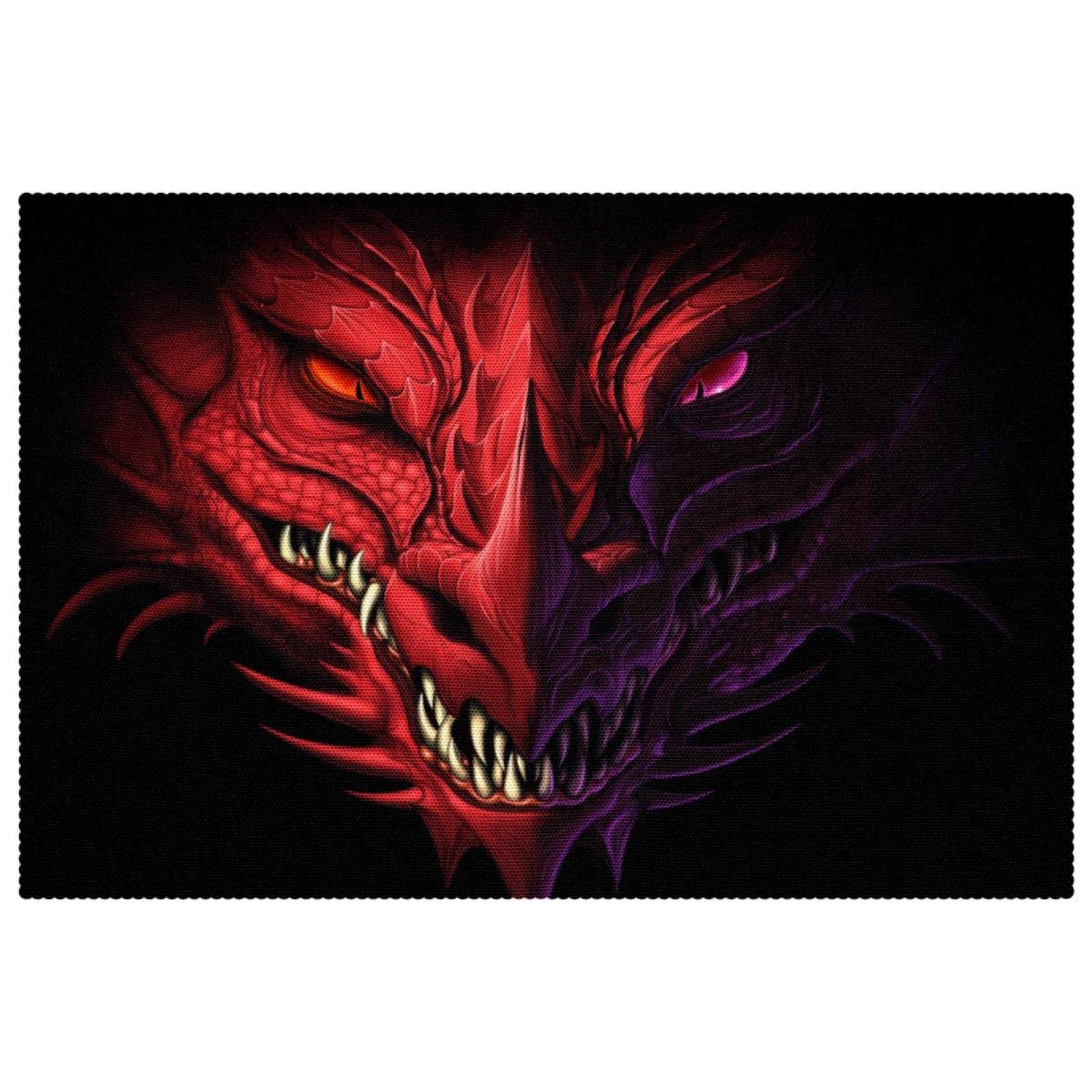 Set de table dragon pour repas asiatiques lot de 6 décorations de fête