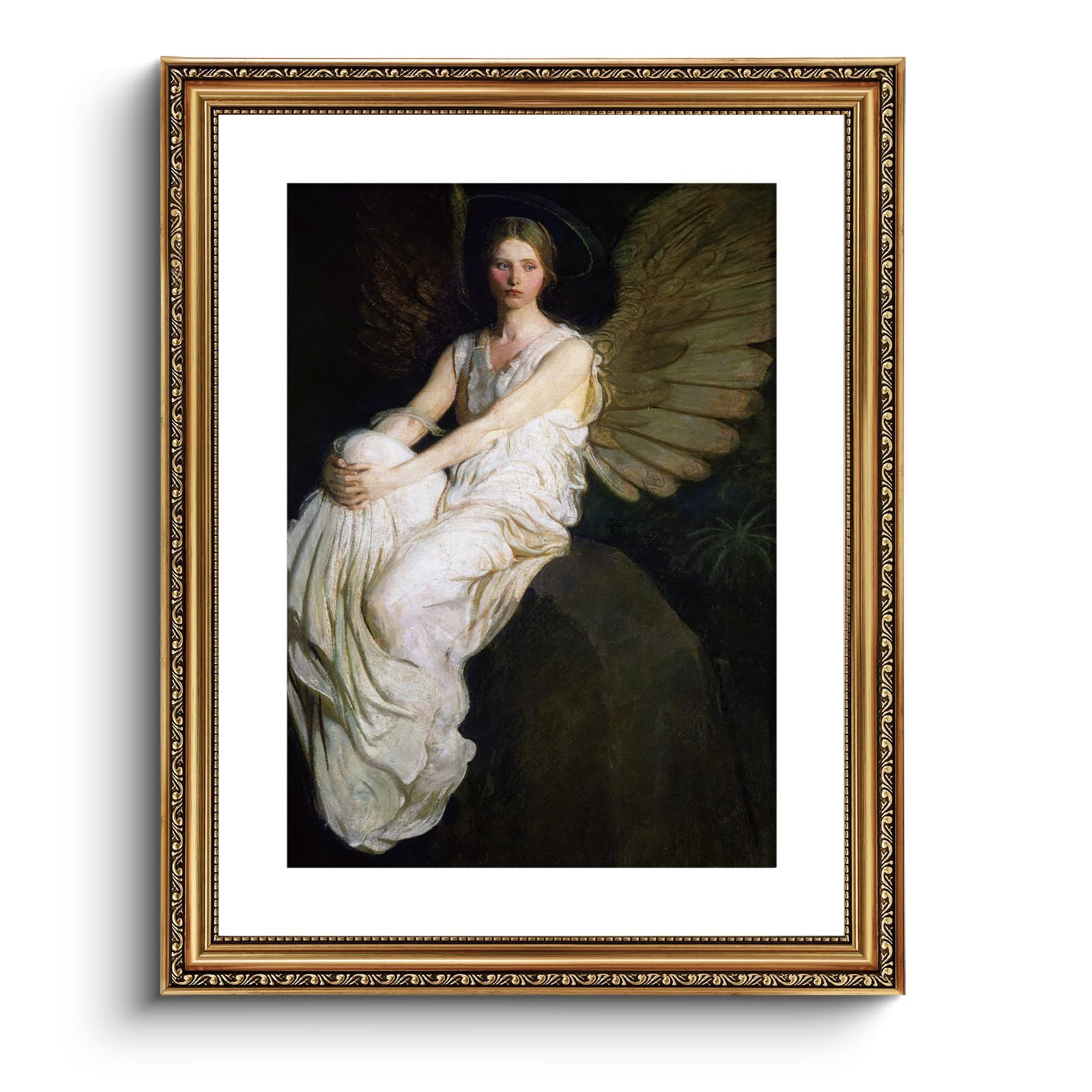 VIYYIEA Gold Framed Wall Art Canvas Print Home Decor Vintage Swan Decoration Grace Swan Art Painting Pictures Rustic Bathroom Wall Decor Animal Farmhouse Artwork for Living Room Bedroom Office 11x14in — view 57