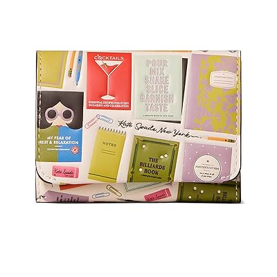 Kate Spade New York Page Turner Bestsellers Print Smooth Leather Card Case Trifold Wallet Wallet Women