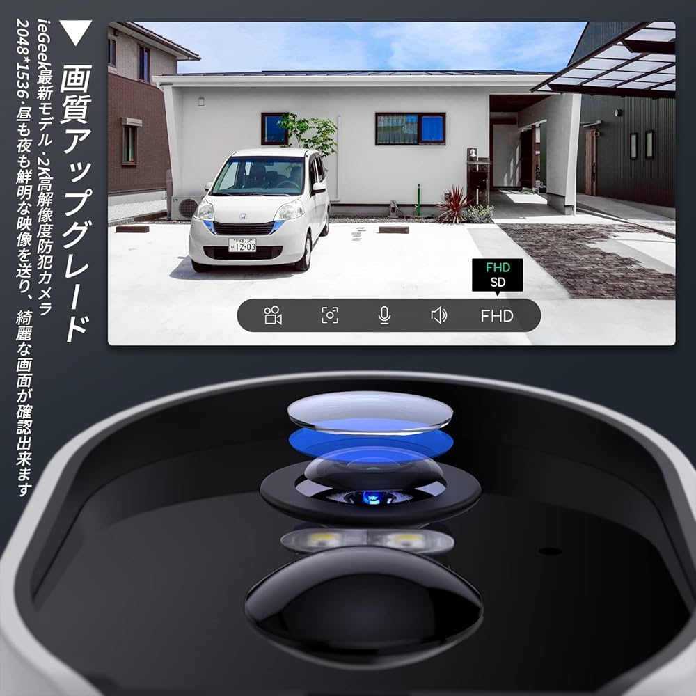 Amazon.co.jp: ieGeek 防犯カメラモデル23 : 家電＆カメラ