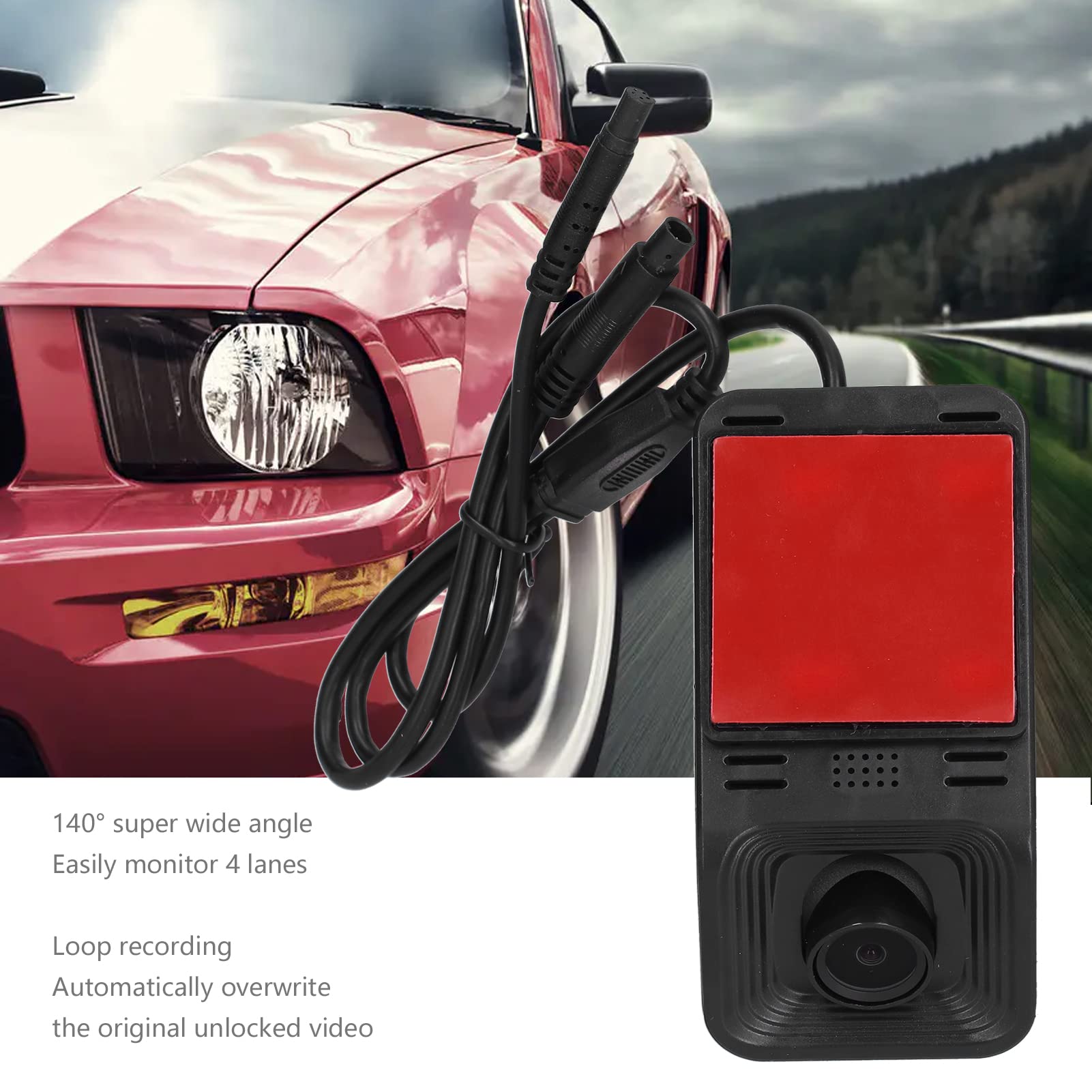 Rejestrator jazdy, nagrywanie w pętli Połączenie USB 1080P Kamera samochodowa HD do nawigacji w systemie