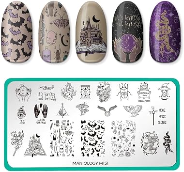 Maniology Bewitched Potions 101 Nail Stamping Plate | Halloween Nail Art