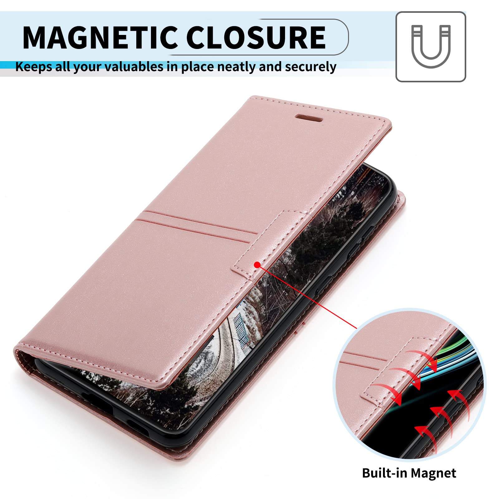 Jasonyu Cover per Xiaomi Redmi Note 9 Flip Custodia in Pelle PU, Cover a Libro Portafoglio, Funzione Supporto, Magnetica, Slot Schede, TPU Bumper Caso Custodia per Xiaomi Redmi Note 9 (Blu