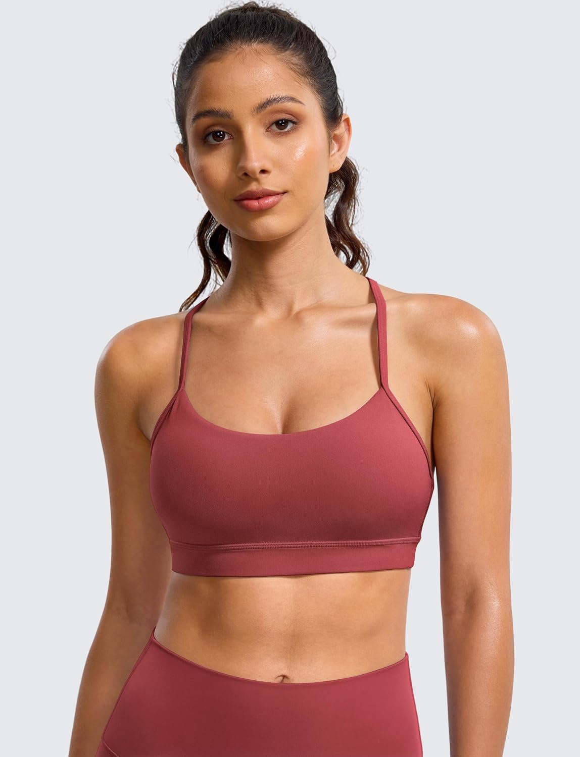 BAYDI Clouduxi Y Back Sports Bra for Women Padded Low Impact Gym Yoga Bra image 2
