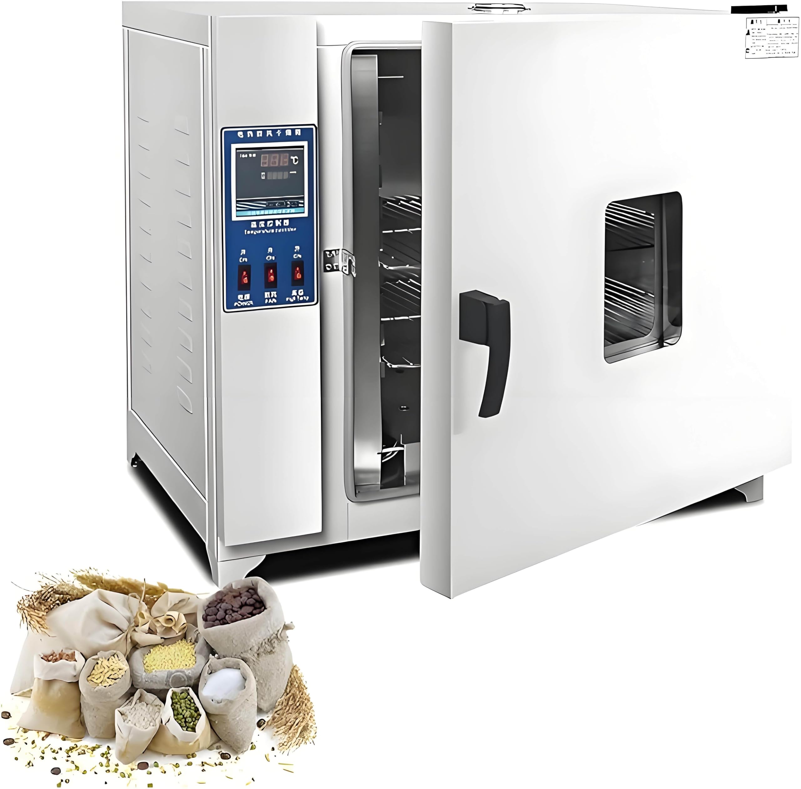 Horno de Secado al vacío con Controlador Digital y manómetro para Aplicaciones de Calentamiento en Laboratorio.