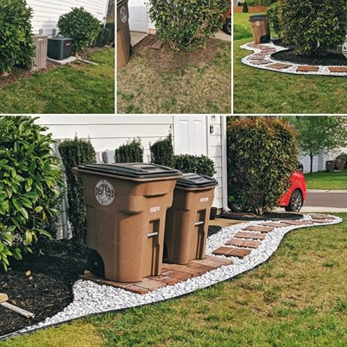 Miniatura 5 de Paquete de 50 picos de anclaje en espiral de nailon para paisaje, 8 pulgadas para barrera de malezas, césped artificial negro