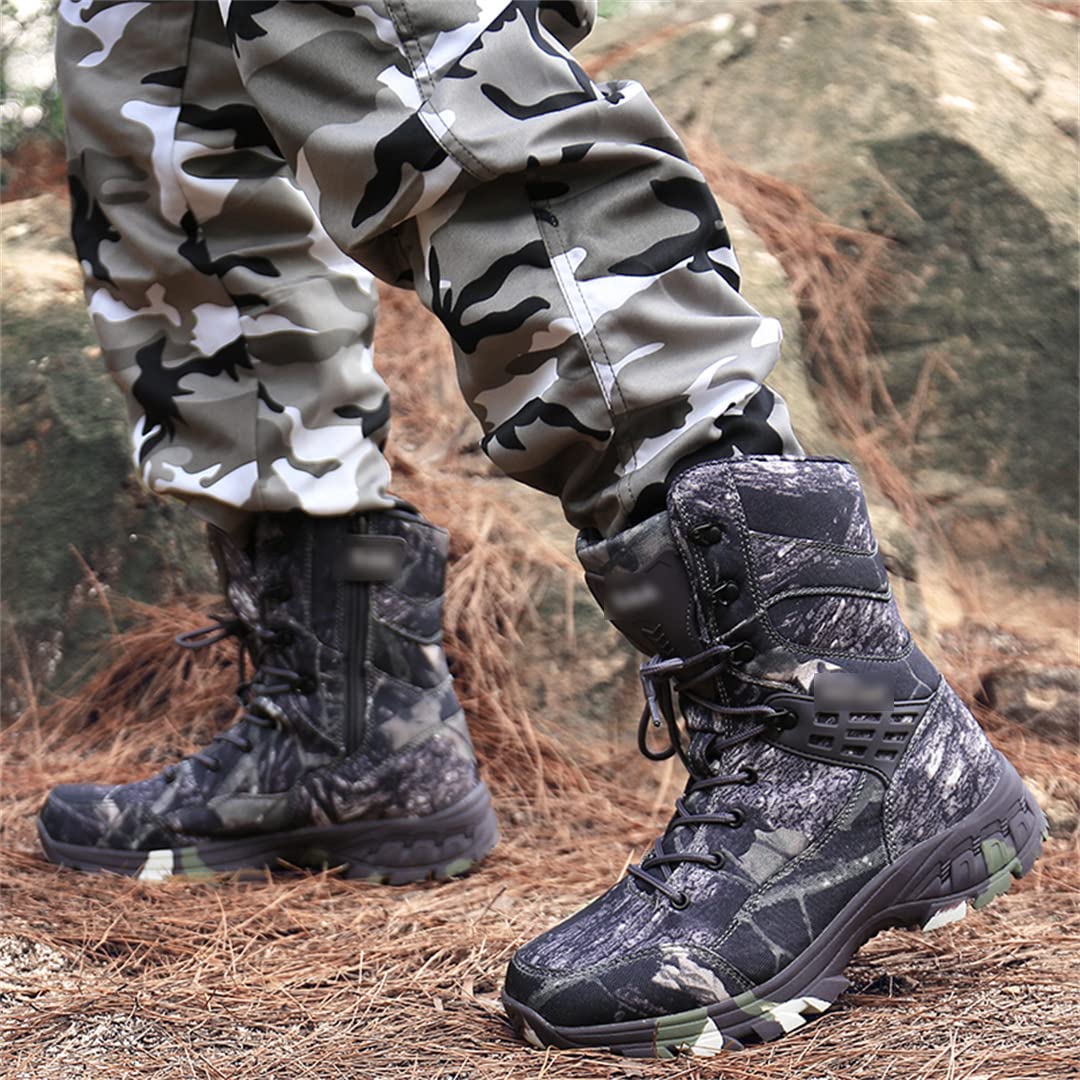 Zapatos de senderismo impermeables Zapatos tácticos de los hombres del deporte al aire libre Zapatos de escalada de montaña Botas