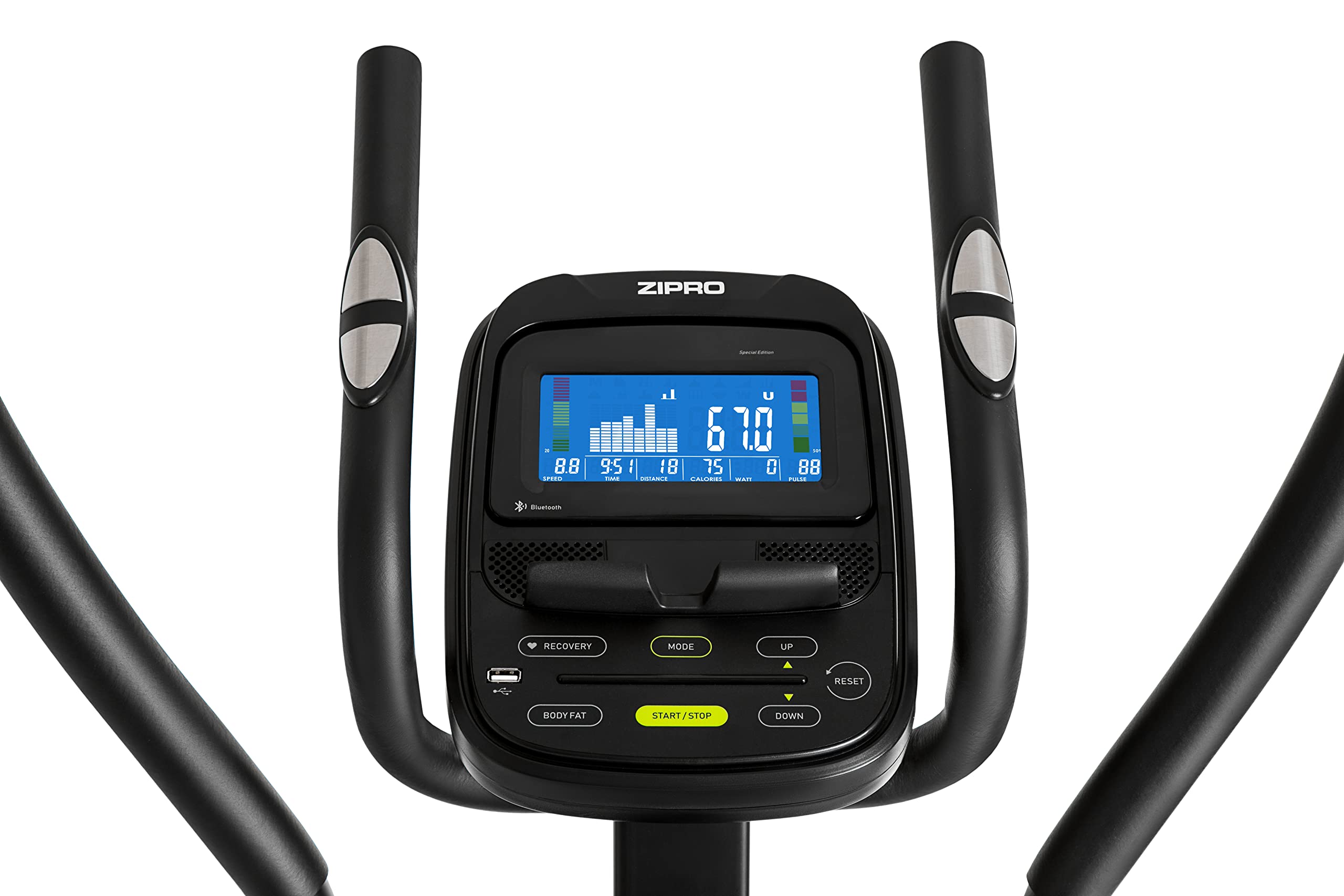 Zipro Crosstrainer Heat, elliptique jusqu'à 150 kg, équipement d'entraînement Cardio à Domicile, Appareil de Fitness, Machines d'exercice, vélo elliptique, 32 Niveaux de résistance