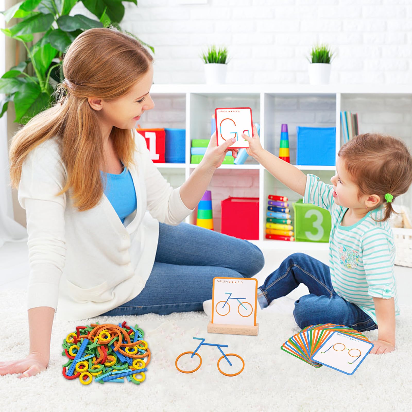 Mcostar Talking Flash Cards Vroeg educatief speelgoed, leerspeelgoed voor 1 2 en 3 jaar oud, Montessori-speelgoed voor 1 jaar oud, kaart vroeg educatief apparaat, 224 zichtwoorden praten flashkaarten