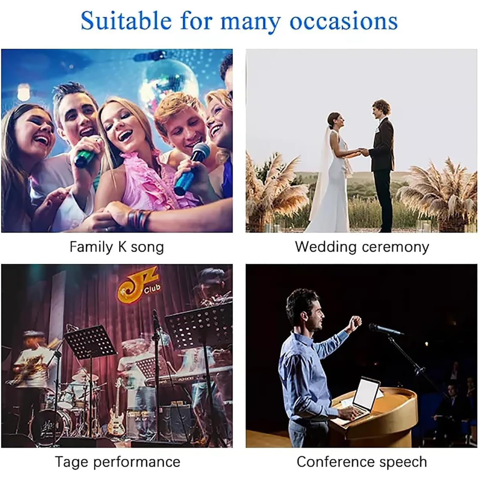 Supresor de retroalimentación con chip DSP, antiaullidos automático para bodas, equipo de audio profesional