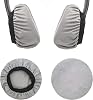 Headphone Earpad Covers, 2PCS Reusable Headphone Sweat Covers Washable and Stretchable Fits 3.54