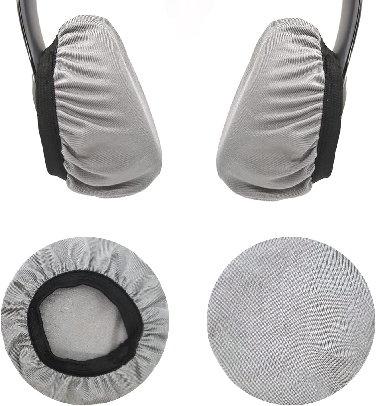 Headphone Earpad Covers, 2PCS Reusable Headphone Sweat Covers Washable