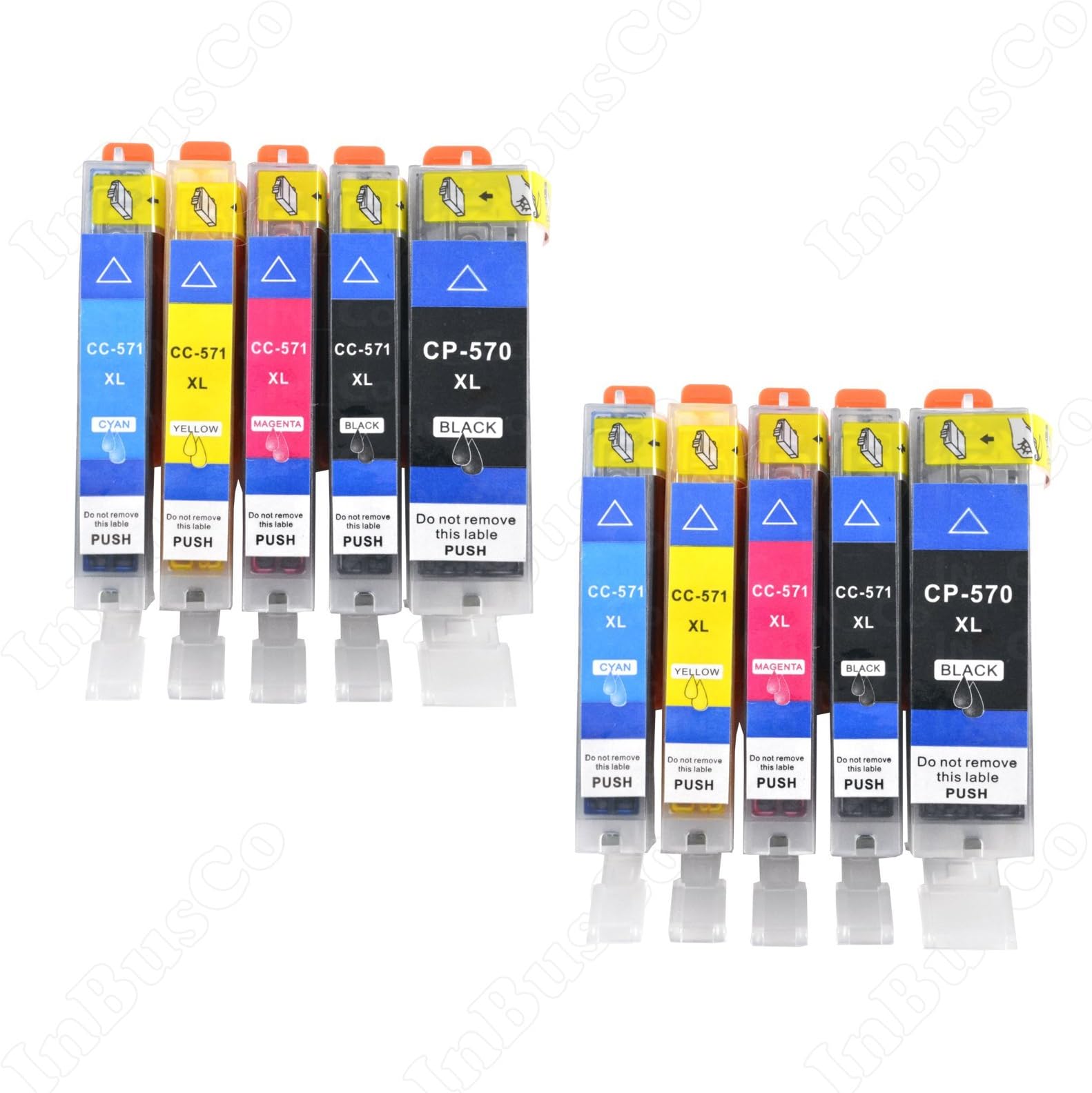 10x VKD Printer Ink Cartridge for Canon Pixma MG5050 MG5751 MG 5752 5753 6850 6851 6852 6853 XL
