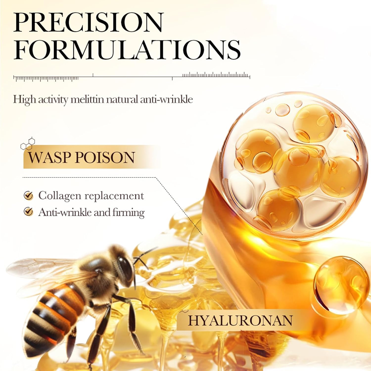 Bee Venom Cream with Manuka Honey, Bee Venom Skin Tightening Cream for Face 99% Natural, Face Tightening and Lifting Repair Hydrating Moisturizing Wrinkle Cream for Women 1.76 Oz - Image 2