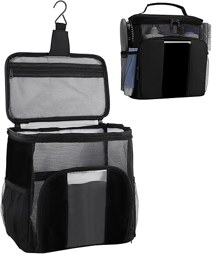 Artículos esenciales de viaje colgantes, neceser colgante para viajes, mujeres y hombres, kit organizador de maquillaje y artículos de aseo