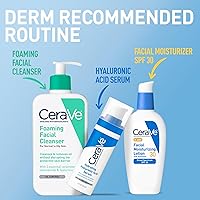 Vista 6 de CeraVe AM Loción hidratante facial con SPF 30, hidratante facial sin aceite con SPF, formulado con ácido hialurónico, niacinamida y ceramidas,